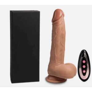 Realistic Dildo with Up-Down System 10 Speed Vibrating Masturbator USB Rechargeable