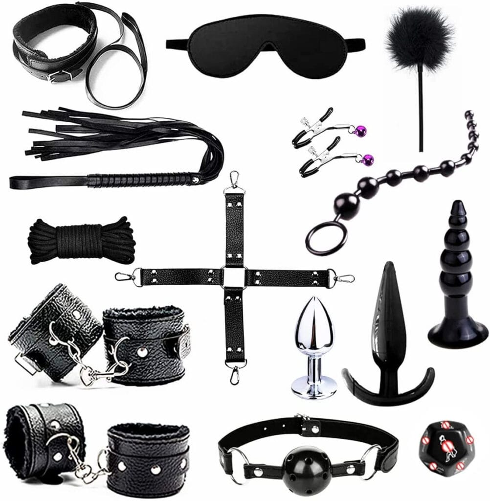 15-Pieces BDSM Bondage Kit for Restraint Sex